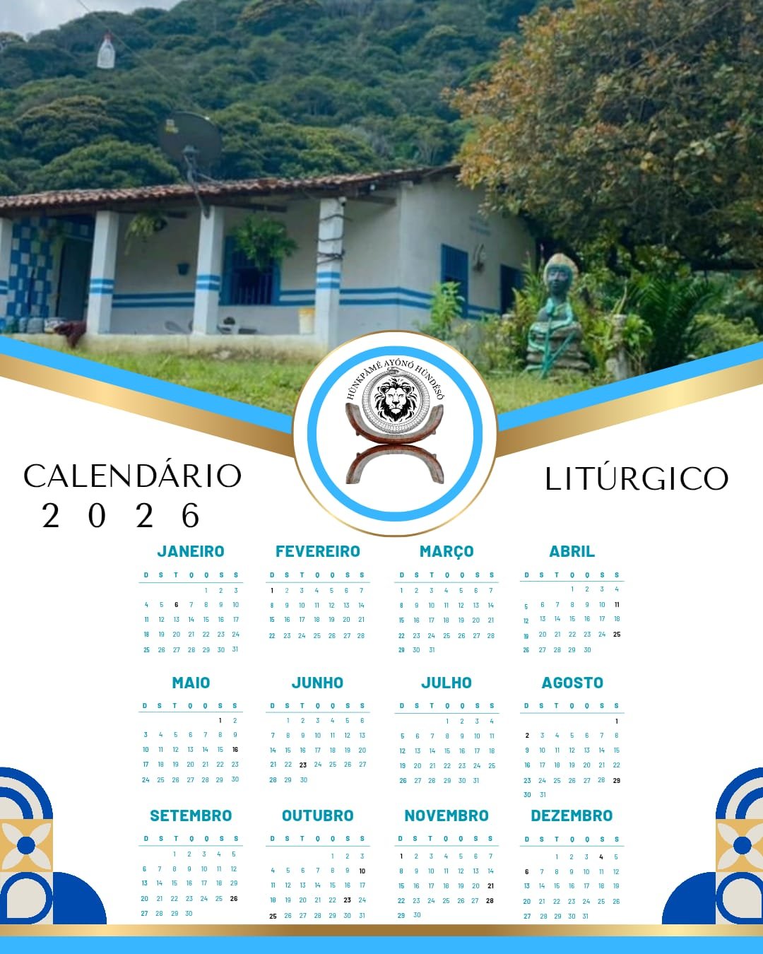 Prévia do Calendário Litúrgico da Família Hùndésô